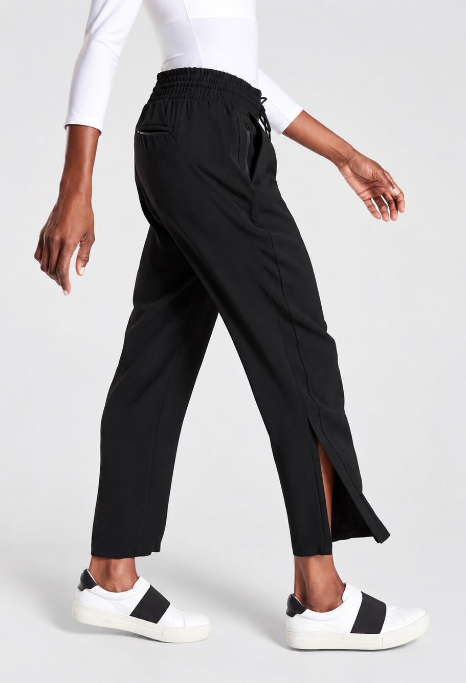 Athleta Metropolis Straight Leg Pants PrimaTwill Black Women’s Size 4